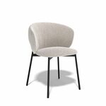 Дизайнерский стул Crystal букле латте | Интернет магазин мебели и декора LifeDekor