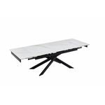 Стол керамический Titan 160-240*90*76 белый глянцевый / опора черный металл | Интернет магазин мебели и декора LifeDekor