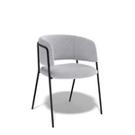 Дизайнерский стул Dragon букле светло-серый | Интернет магазин мебели и декора LifeDekor