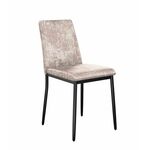 Стул DikLine 270 M02 бежевый, ножки черные | Интернет магазин мебели и декора LifeDekor