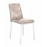 Стул DikLine 270 M02 бежевый, ножки белые | Интернет магазин мебели и декора LifeDekor