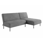 Baccara диван-кровать с шезлонгом, без подлокотников, бархат 03 | Интернет магазин мебели и декора LifeDekor