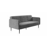 Monaco диван-кровать прямой с подлокотниками, трехместный, бархат 03 | Интернет магазин мебели и декора LifeDekor