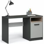 Стол «Квадро» 120, Антрацит/Белый/Дуб эндгрейн/Шиншилла | Интернет магазин мебели и декора LifeDekor