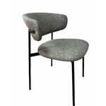 Дизайнерский стул Palermo букле серый | Интернет магазин мебели и декора LifeDekor