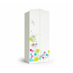 Шкаф "Цветы", Белый шёлк | Интернет магазин мебели и декора LifeDekor