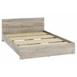 Кровать Адайн КР-140 140х200 дуб крафт серый / дуб крафт серый | Интернет магазин мебели и декора LifeDekor