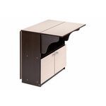 Стол деревянный Симоне венге / дуб молочный | Интернет магазин мебели и декора LifeDekor