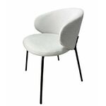 Дизайнерский стул Lucky букле светло-серый | Интернет магазин мебели и декора LifeDekor