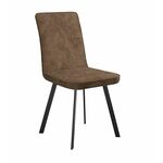 Стул DikLine 208 AN19 шоколад, ножки черные | Интернет магазин мебели и декора LifeDekor