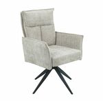 Стул DikLine 6824 тк. Бежевая 709-2, опоры черные поворотный (комплект 2 шт) | Интернет магазин мебели и декора LifeDekor