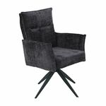Стул DikLine 6824 тк. Серая 709-23, опоры черные поворотный (комплект 2 шт) | Интернет магазин мебели и декора LifeDekor