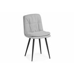 Стул на металлокаркасе Майк светло-серый / черный | Интернет магазин мебели и декора LifeDekor