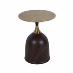 Кофейный столик Stupa 40x54см, металл под дерево | Интернет магазин мебели и декора LifeDekor