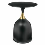 Кофейный столик Stupa 40x54см, чёрный, металл | Интернет магазин мебели и декора LifeDekor