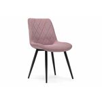 Стул на металлокаркасе Fox black / light purple | Интернет магазин мебели и декора LifeDekor