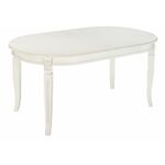 Стол деревянный Aviano молочный без патины | Интернет магазин мебели и декора LifeDekor