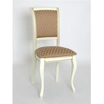 Стул Дионис (эмаль тон 11 + золот. патина/ткань Palermo) | Интернет магазин мебели и декора LifeDekor