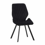 Стул Liam c поворотно-возвратным механизмом, графит велюр/черный | Интернет магазин мебели и декора LifeDekor