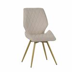 Стул Liam c поворотно-возвратным механизмом, велюр латте/матовое золото | Интернет магазин мебели и декора LifeDekor