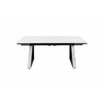 Стол Монако NEW, Керамогранит, Черный матовый муар/Calacata vaglioro | Интернет магазин мебели и декора LifeDekor