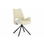 Стул на металлокаркасе Balaton 360 крутящийся beige / black | Интернет магазин мебели и декора LifeDekor