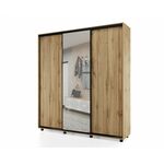 Шкаф-купе PRIME, 177х60х230 Дуб вотан с зеркалом | Интернет магазин мебели и декора LifeDekor