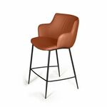 Стул полубарный Sofia, экокожа soft-touch, терракот | Интернет магазин мебели и декора LifeDekor