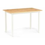 Стол деревянный Аркон 110(130)х68х75 дуб вотан / белый | Интернет магазин мебели и декора LifeDekor