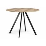 Стол деревянный Баргел 90х90х75 дуб делано / черный | Интернет магазин мебели и декора LifeDekor