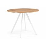 Стол деревянный Баргел 90х90х75 дуб вотан / белый | Интернет магазин мебели и декора LifeDekor