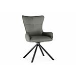 Стул на металлокаркасе Chicago light gray / black | Интернет магазин мебели и декора LifeDekor