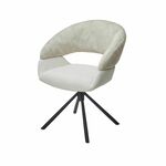 Стул Lotus ткань комби бежевый, поворотно-возвратный механизм 360 градусов | Интернет магазин мебели и декора LifeDekor