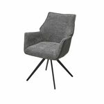 Стул Bravo ткань комби серый, поворотный механизм на 180 градусов | Интернет магазин мебели и декора LifeDekor