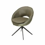 Стул Anna, ткань комби зеленый, поворотный механизм 360 градусов | Интернет магазин мебели и декора LifeDekor