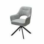 Стул Muara, букле серо-бежевый, поворотно-возвратный механизм | Интернет магазин мебели и декора LifeDekor