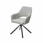 Стул Gandi шенил светло-серый, поворотно-возвратный механизм 180 градусов | Интернет магазин мебели и декора LifeDekor