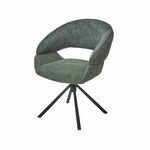 Стул Lotus ткань комби зеленый, поворотно-возвратный механизм 360 градусов | Интернет магазин мебели и декора LifeDekor