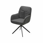 Стул Sun ткань серый, поворотный механизм 360 градусов | Интернет магазин мебели и декора LifeDekor