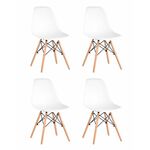 Стул Eames Style DSW белый x4 (разборный каркас) | Интернет магазин мебели и декора LifeDekor