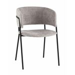 Кресло Нэлли New, букле светло-серый | Интернет магазин мебели и декора LifeDekor