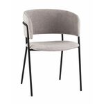 Кресло Нэлли New буклированный велюр серый | Интернет магазин мебели и декора LifeDekor