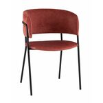 Кресло Нэлли New буклированный велюр терракотовый | Интернет магазин мебели и декора LifeDekor