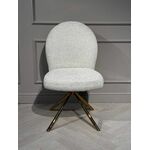 Стул обеденный Авалон BS1240-WT, белый крем/золото | Интернет магазин мебели и декора LifeDekor