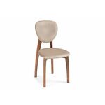 Стул деревянный Вакимо ткань tenerife beige / миланский орех | Интернет магазин мебели и декора LifeDekor