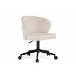 Офисное кресло Lika white teddy / black | Интернет магазин мебели и декора LifeDekor