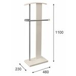 Вешалка костюмная ГАЛАНТ 353 металлик/слоновая кость | Интернет магазин мебели и декора LifeDekor