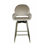 Стул барный Виола BS1376-BG-2, бежевый/золото | Интернет магазин мебели и декора LifeDekor