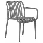 Стул обеденный DOBRIN WALTER ARM, темно-серый (GR-04) | Интернет магазин мебели и декора LifeDekor