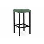 Барный стул Лофт микровелюр катания изумруд / черный матовый | Интернет магазин мебели и декора LifeDekor